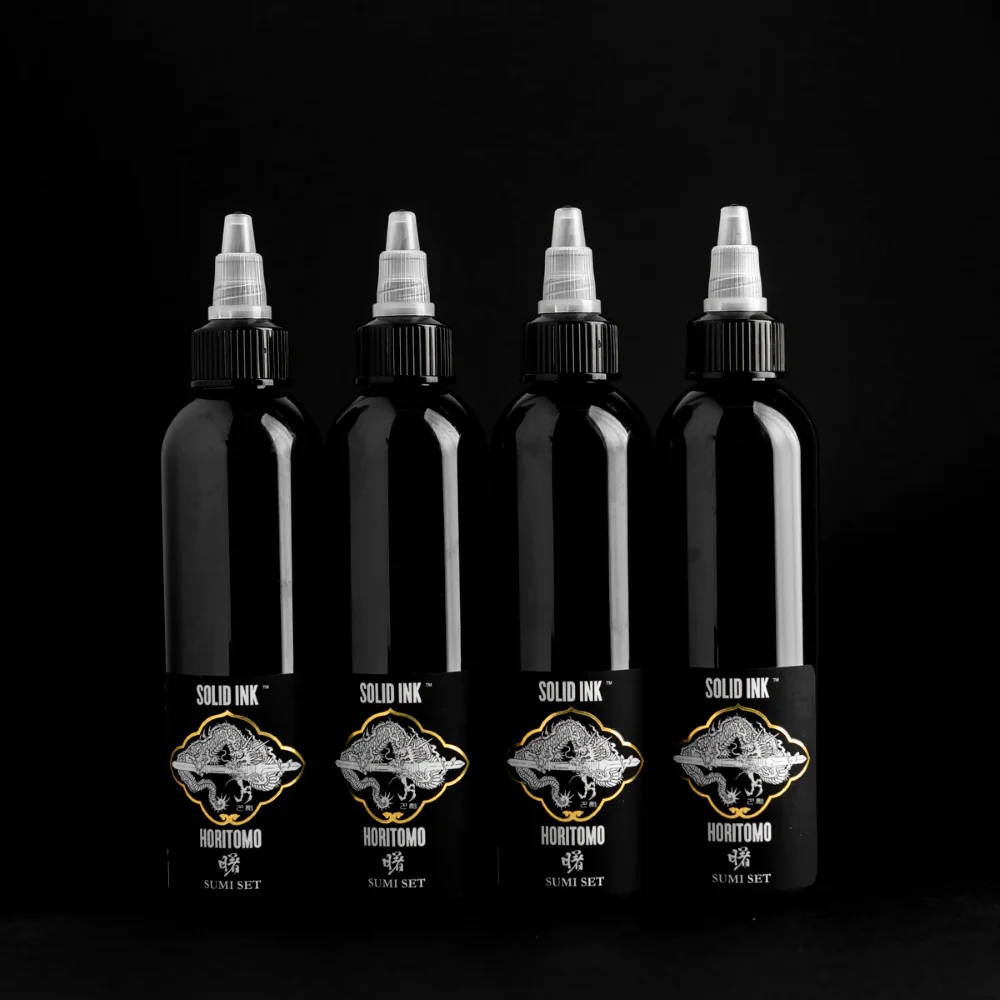 Solid Ink - Horitomo 4 Bottle Sumi Set - Pick Size - Image 4
