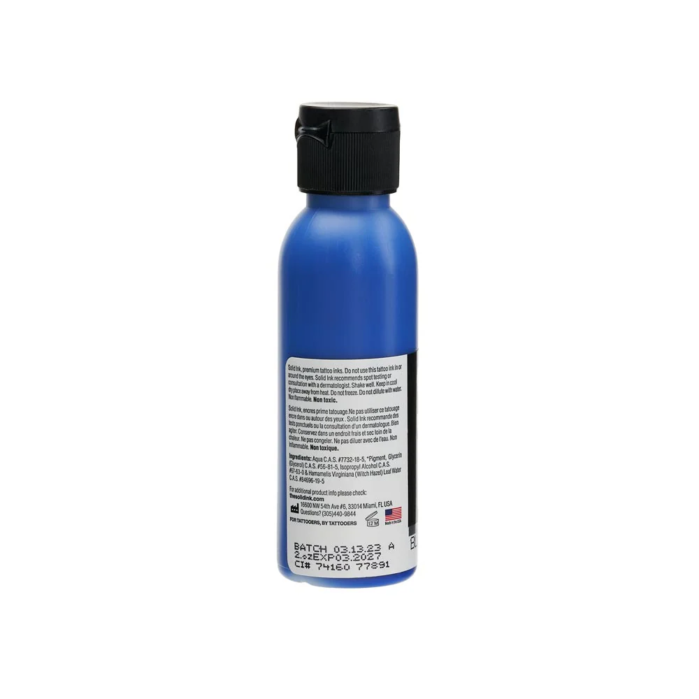 Solid Ink "Old Pigments" — 2oz Bottle — Blue 15 - Image 3