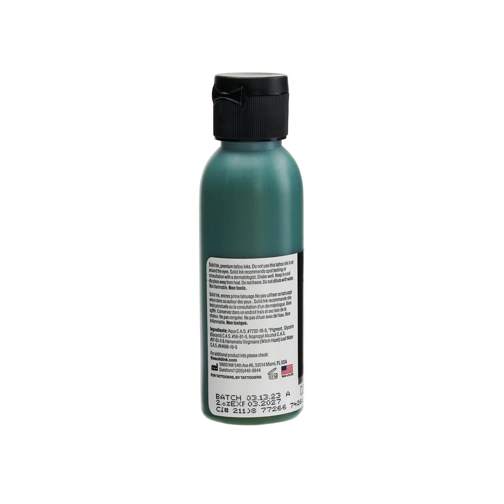 Solid Ink "Old Pigments" — 2oz Bottle — Dirty Green - Image 3