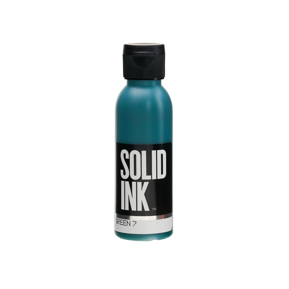 Solid Ink "Old Pigments" — 2oz Bottle — Green 7 - Image 2