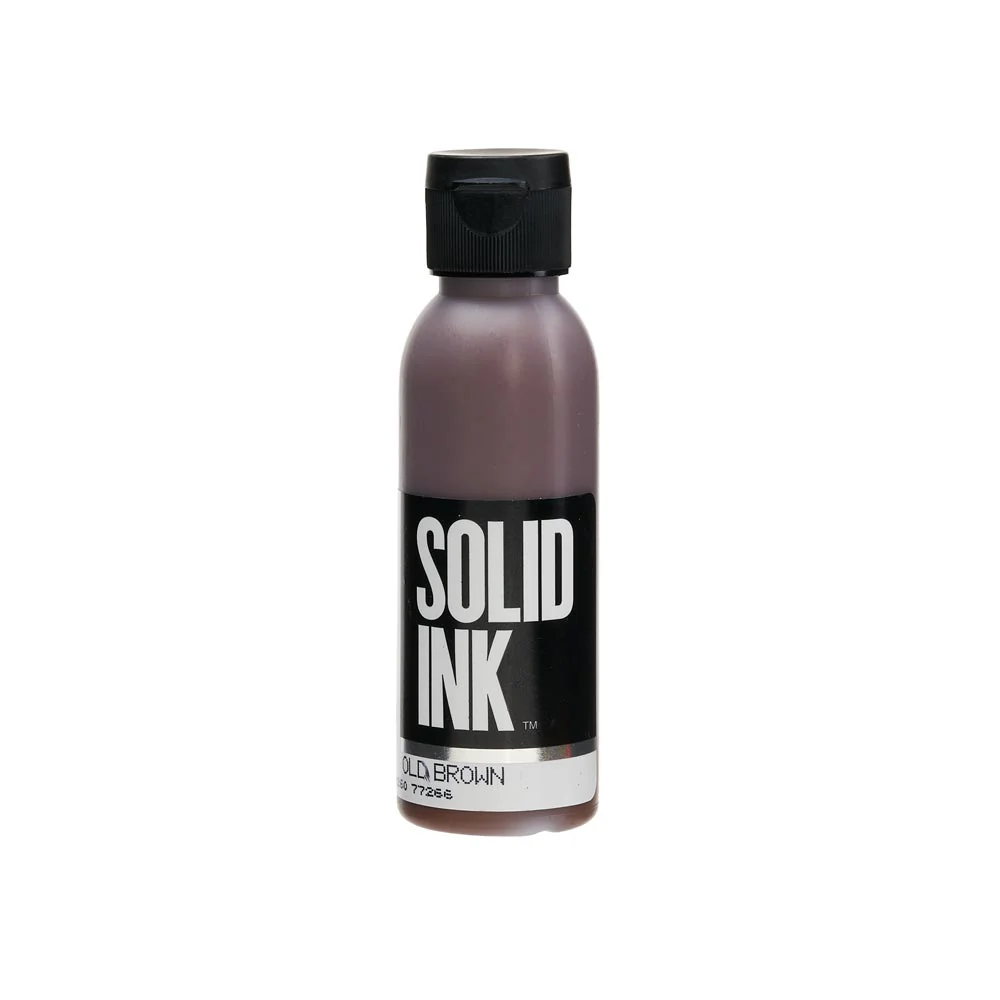 Solid Ink "Old Pigments" — 2oz Bottle — Old Brown - Image 2