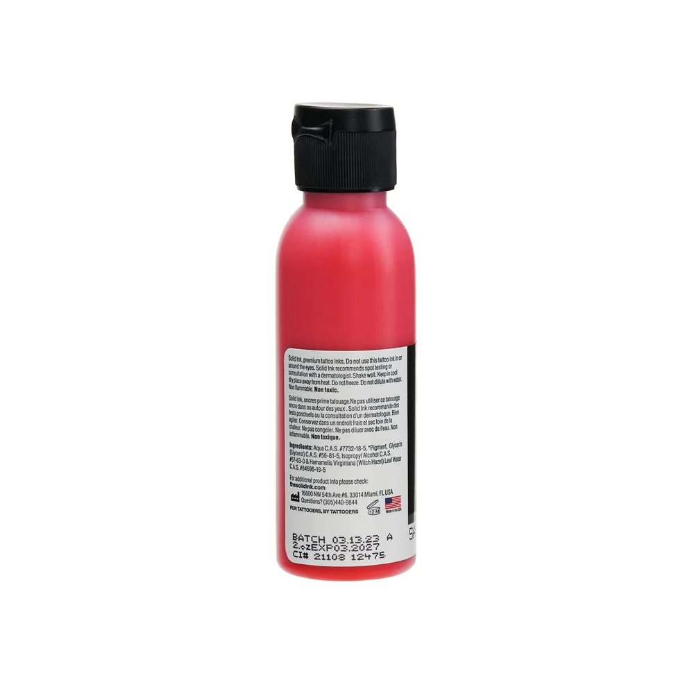 Solid Ink "Old Pigments" — 2oz Bottle — Satan Red - Image 3
