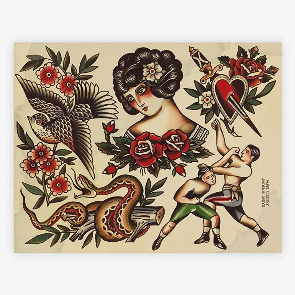 Spider Murphy’s Tattoo Flash Volume III — Hardcover Book - Image 12