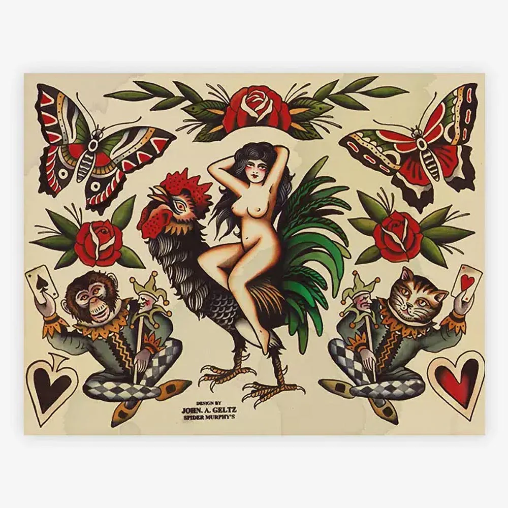 Spider Murphy’s Tattoo Flash Volume III — Hardcover Book - Image 13