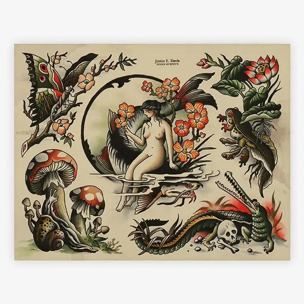 Spider Murphy’s Tattoo Flash Volume III — Hardcover Book - Image 14