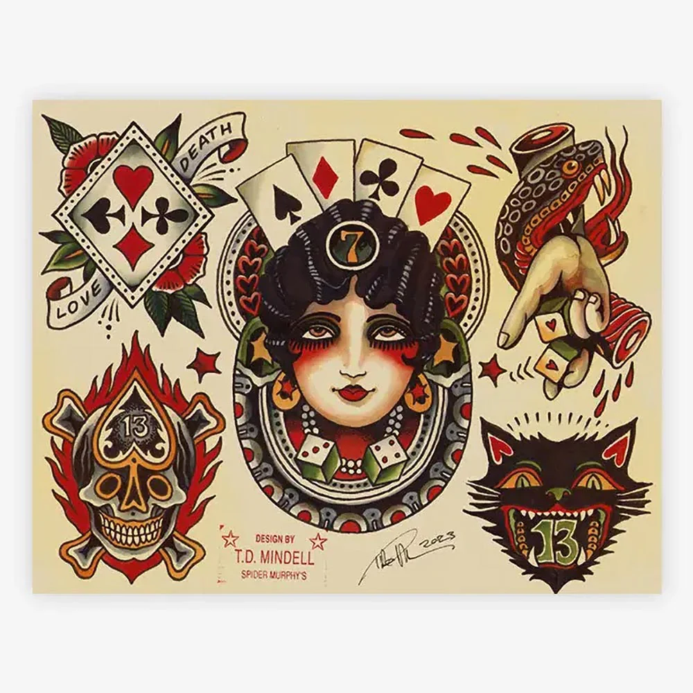 Spider Murphy’s Tattoo Flash Volume III — Hardcover Book - Image 5
