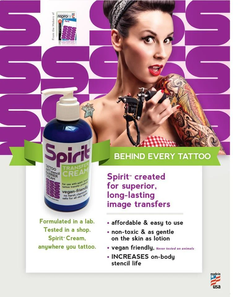Spirit Stencil Transfer Cream for Tattoo Stencil - 2oz. Bottle - Image 3