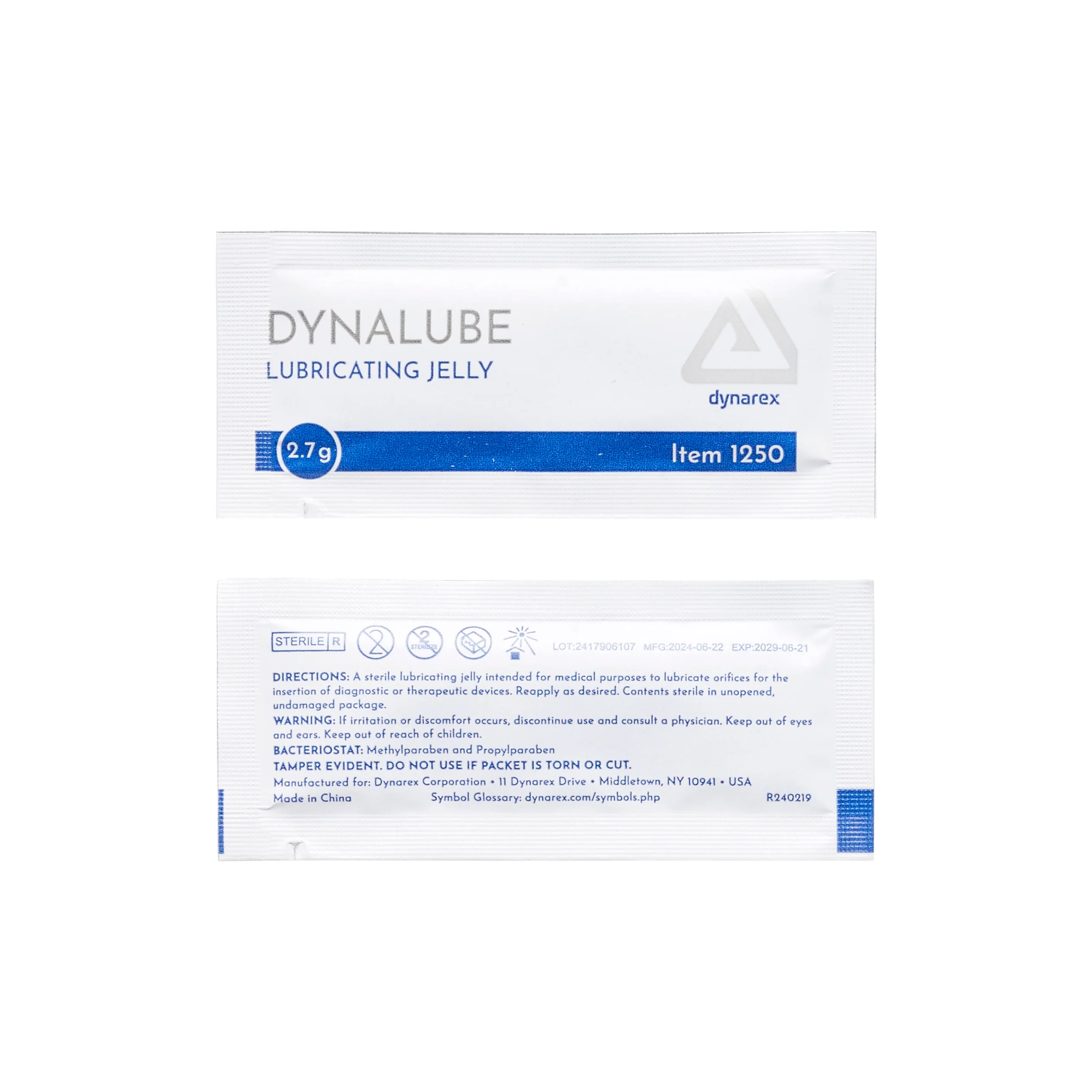 Sterile Lubricating Jelly 2.7g foil packets - Case of 144 foil packs - Image 2
