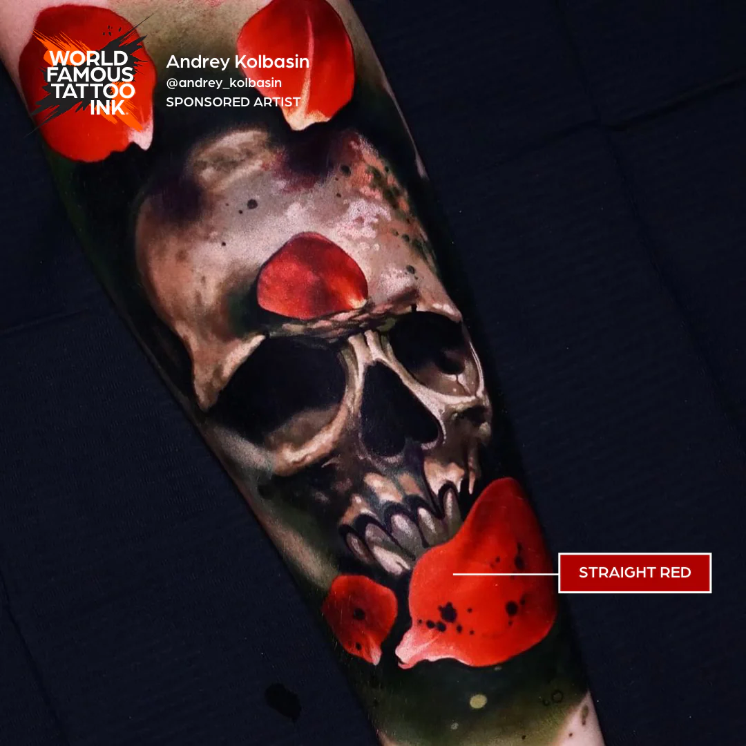 Straight Red — World Famous Tattoo Ink — Pick Size - Image 9