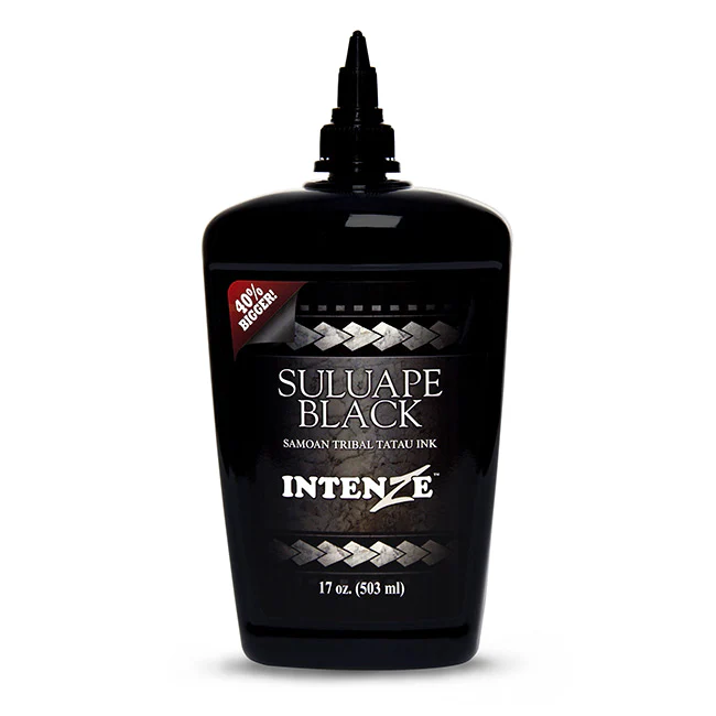 Suluape Black Samoan Tribal Tatau Ink — Intenze Tattoo Ink — 17oz Bottle