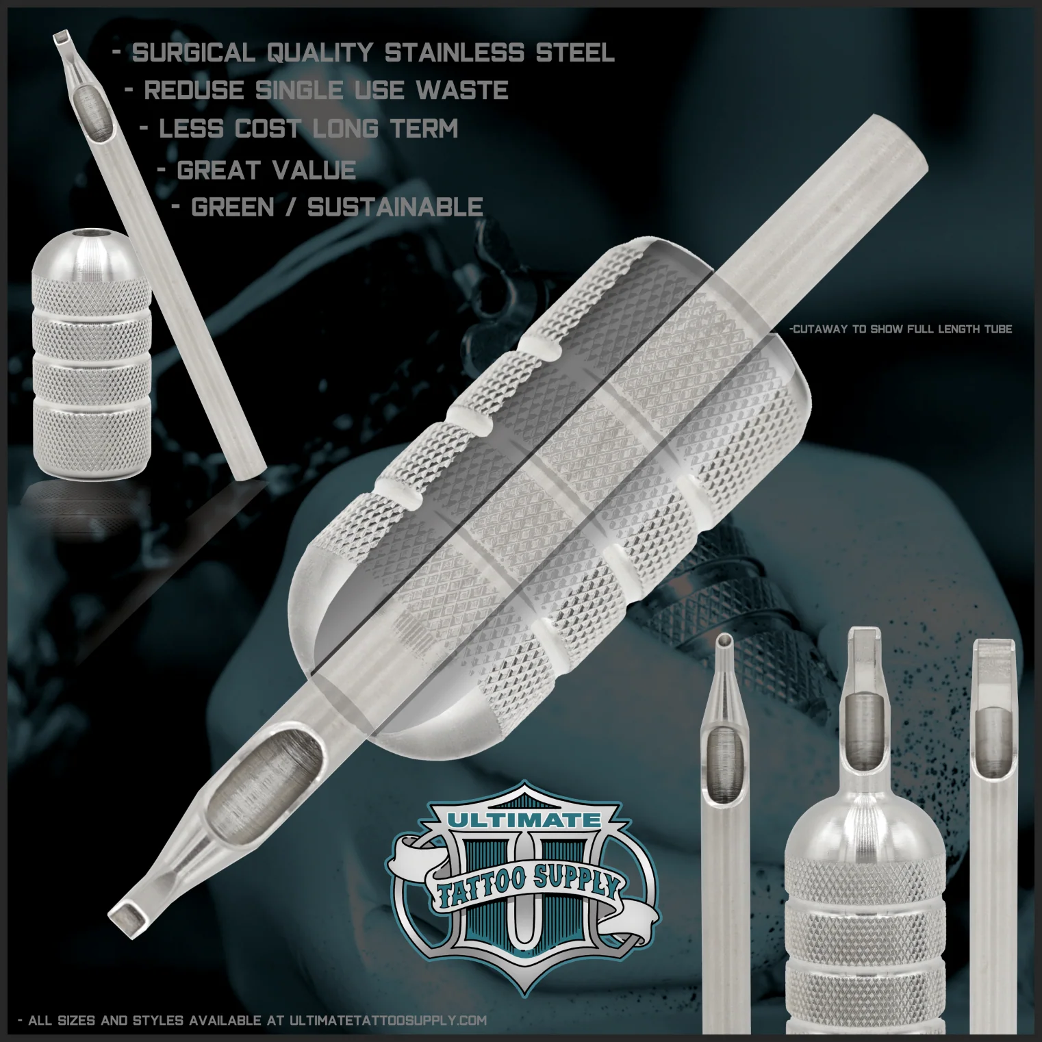 Sure-Shot One Pc Machined Tip/Tube - 15 Mag CURVED - Image 3