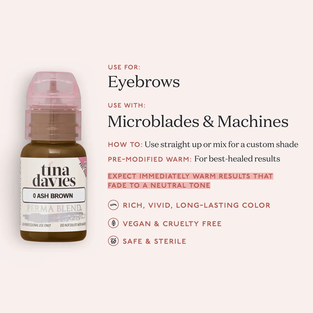 TINA DAVIES EYEBROW COLOR - ASH BROWN - Image 3