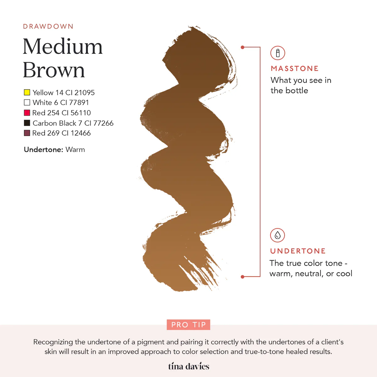 TINA DAVIES EYEBROW COLOR - MEDIUM BROWN - Image 2