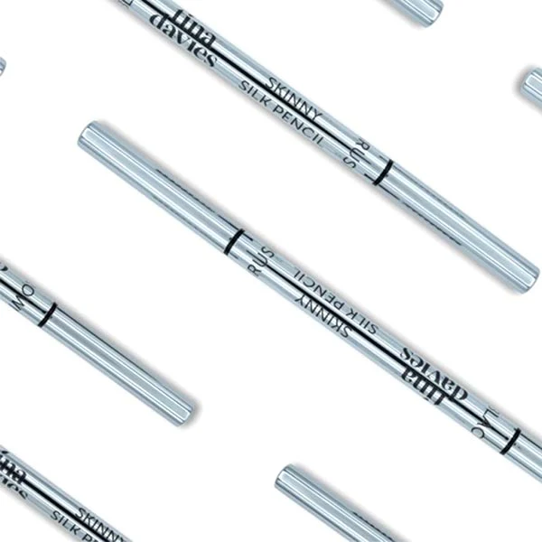 Tina Davies Skinny Silk Pencil — Black - Image 5