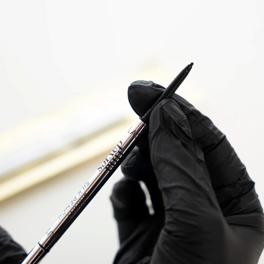 Tina Davies Skinny Silk Pencil — Black - Image 6