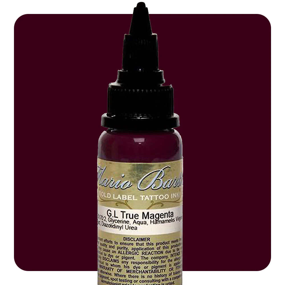 True Magenta Mario Barth Gold Label — Intenze Tattoo Ink — 1oz Bottle