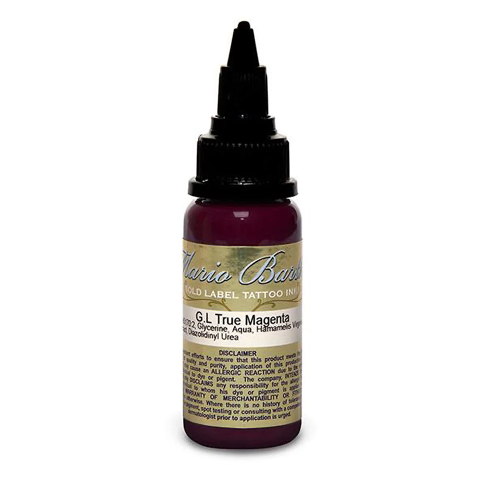 True Magenta Mario Barth Gold Label — Intenze Tattoo Ink — 1oz Bottle - Image 2
