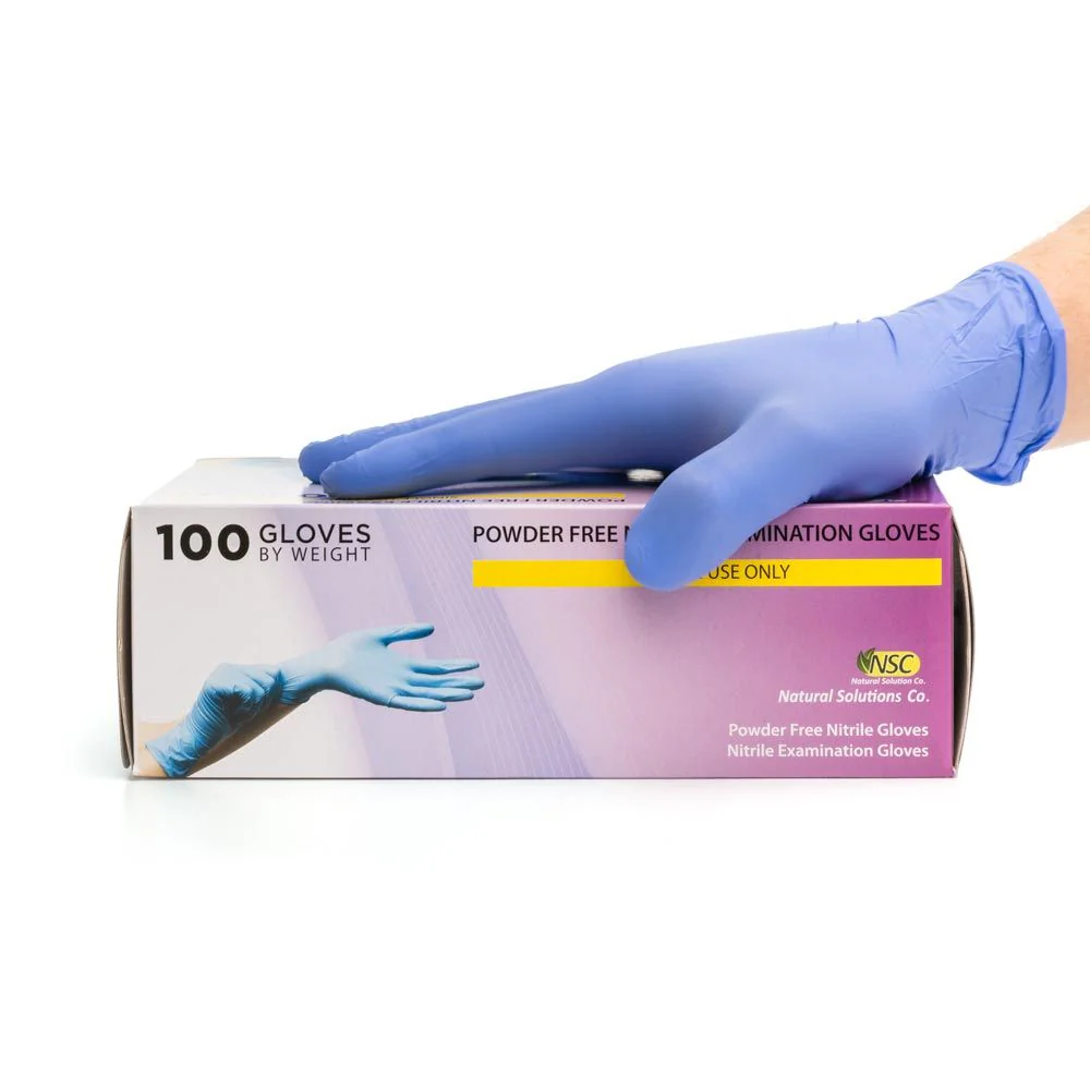 UR Nitrile Exam Gloves - Blue - Image 3