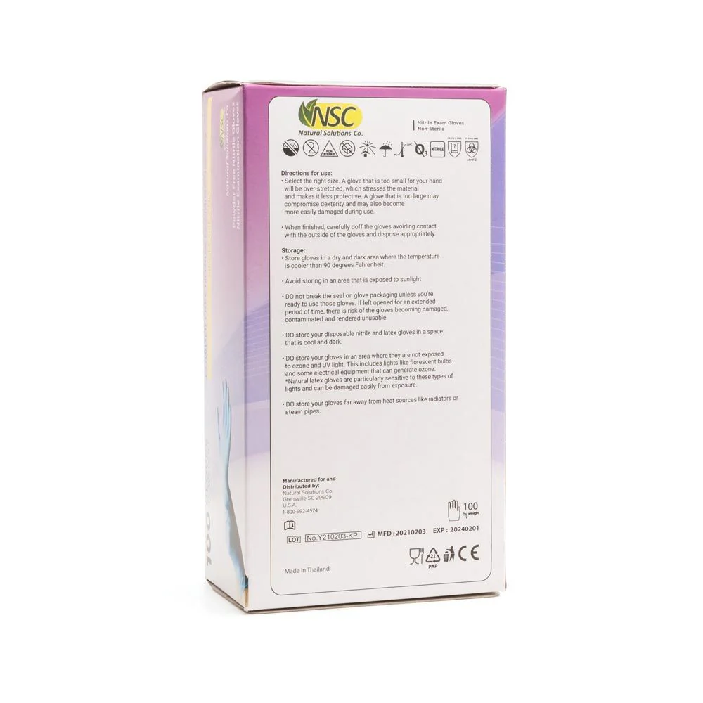 UR Nitrile Exam Gloves - Blue - Image 4