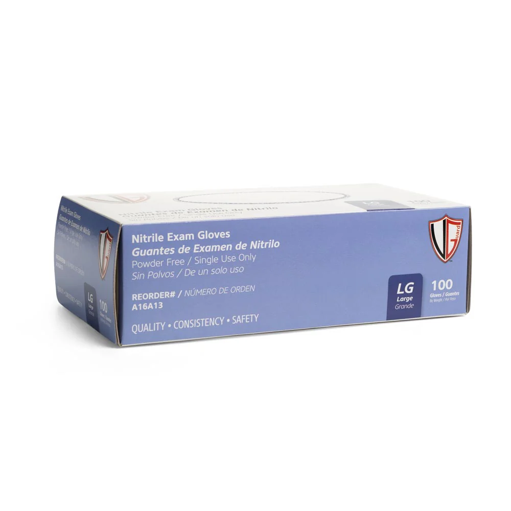 Vanguard Blue Disposable Nitrile Gloves — Box of 100 - Image 3