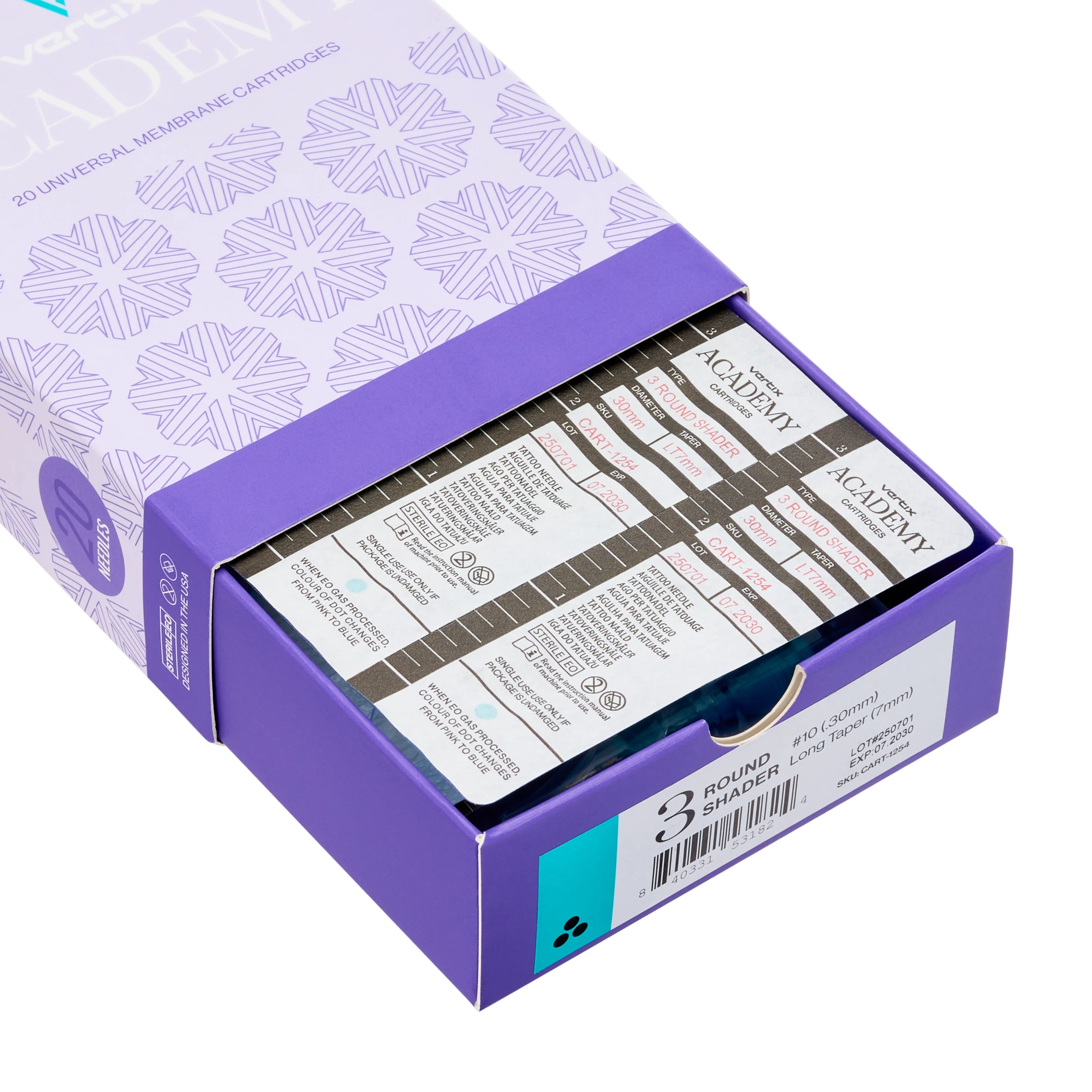 Vertix Academy Needle Cartridges — Box of 20 - Image 4