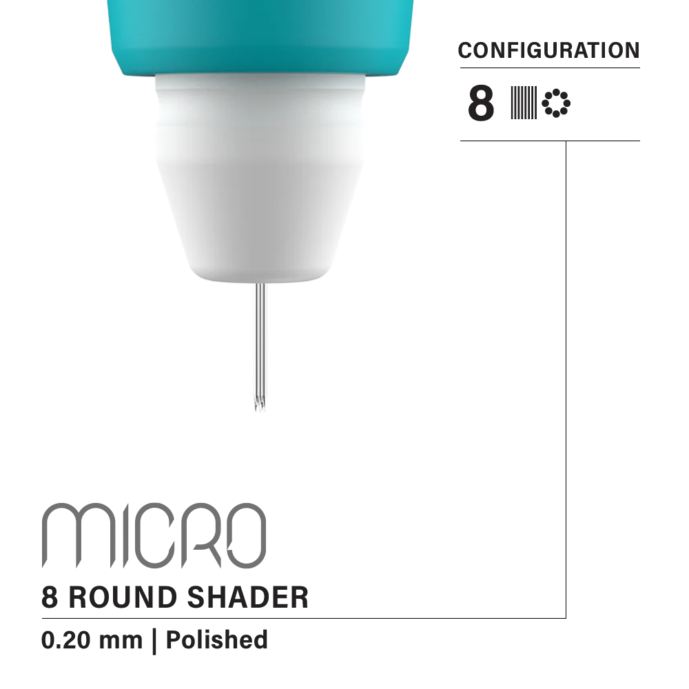 Vertix Micro Microblade - Round Shader Blade - Pack of 10 Microblades