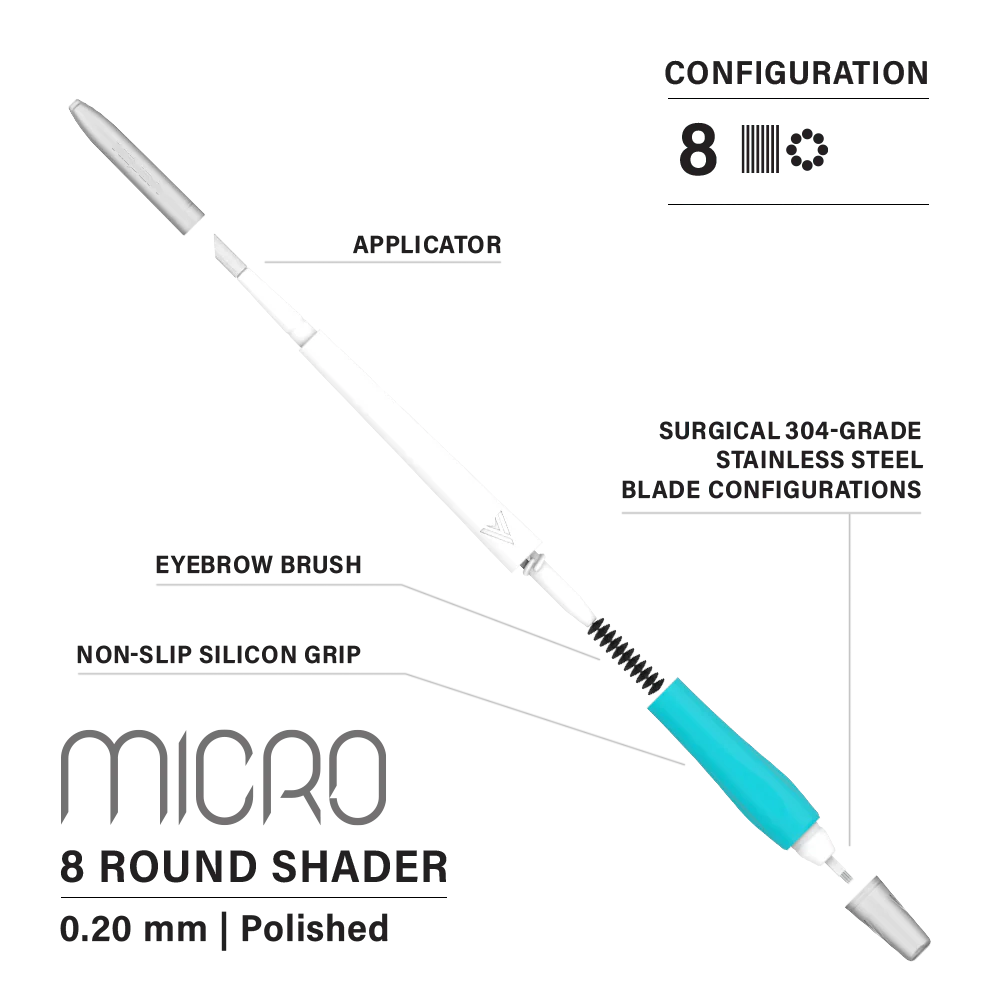 Vertix Micro Microblade - Round Shader Blade - Pack of 10 Microblades - Image 4