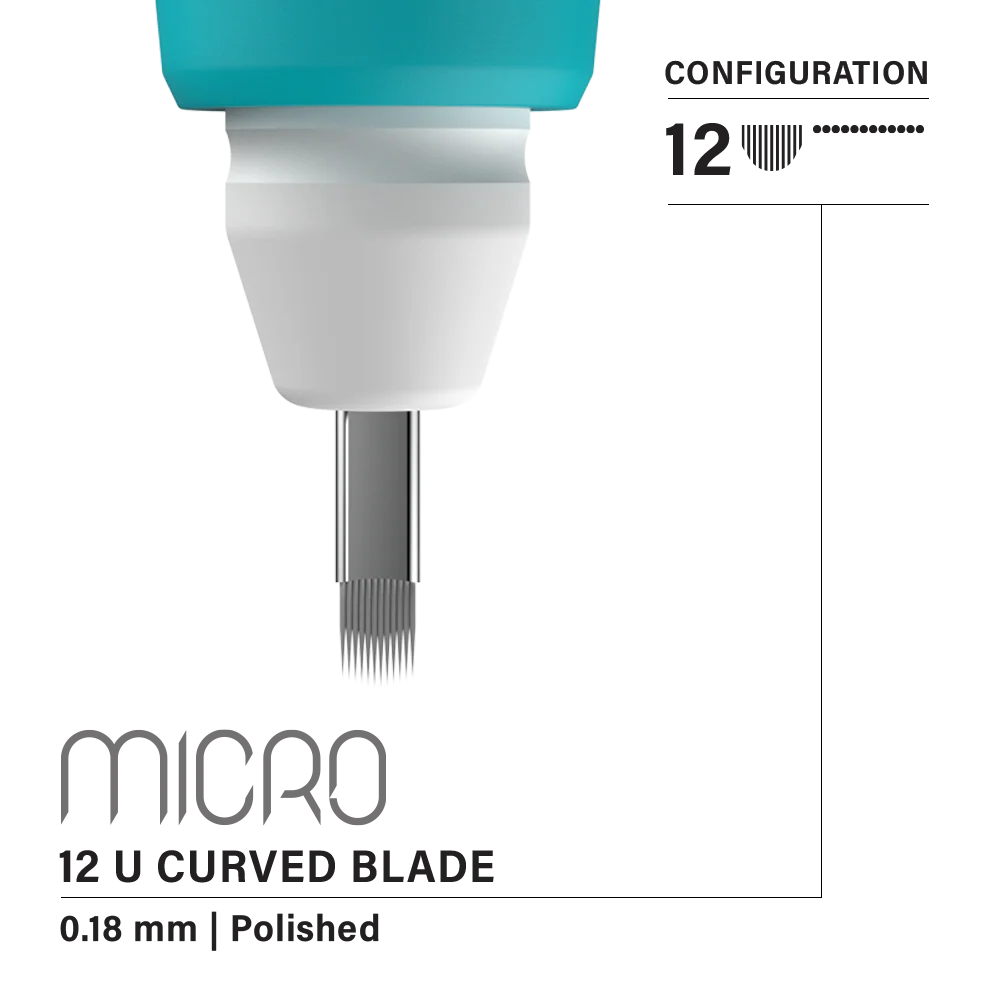 Vertix Micro Microblade - U Curved Blade - Pack of 10 Microblades