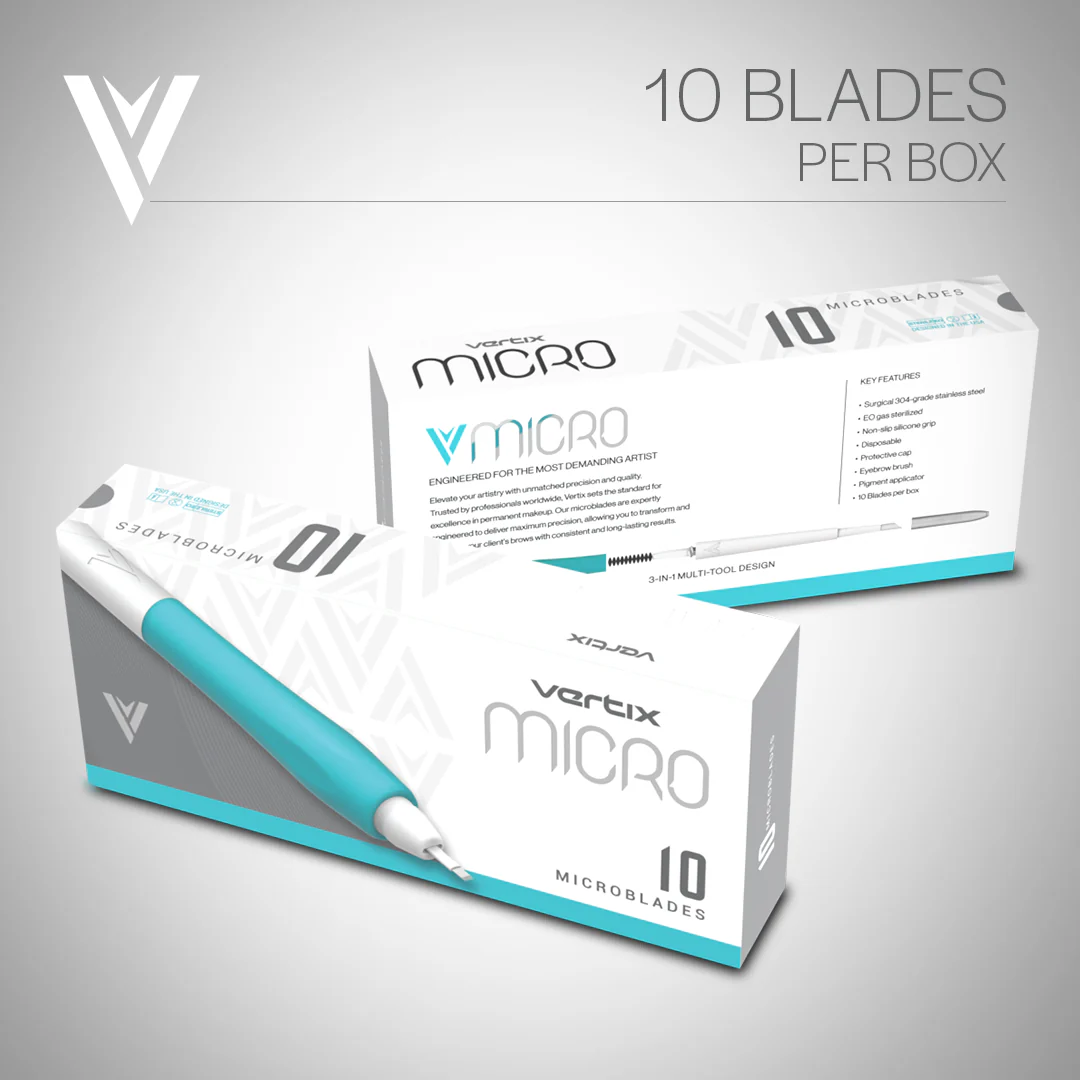 Vertix Micro Microblade - U Curved Blade - Pack of 10 Microblades - Image 2