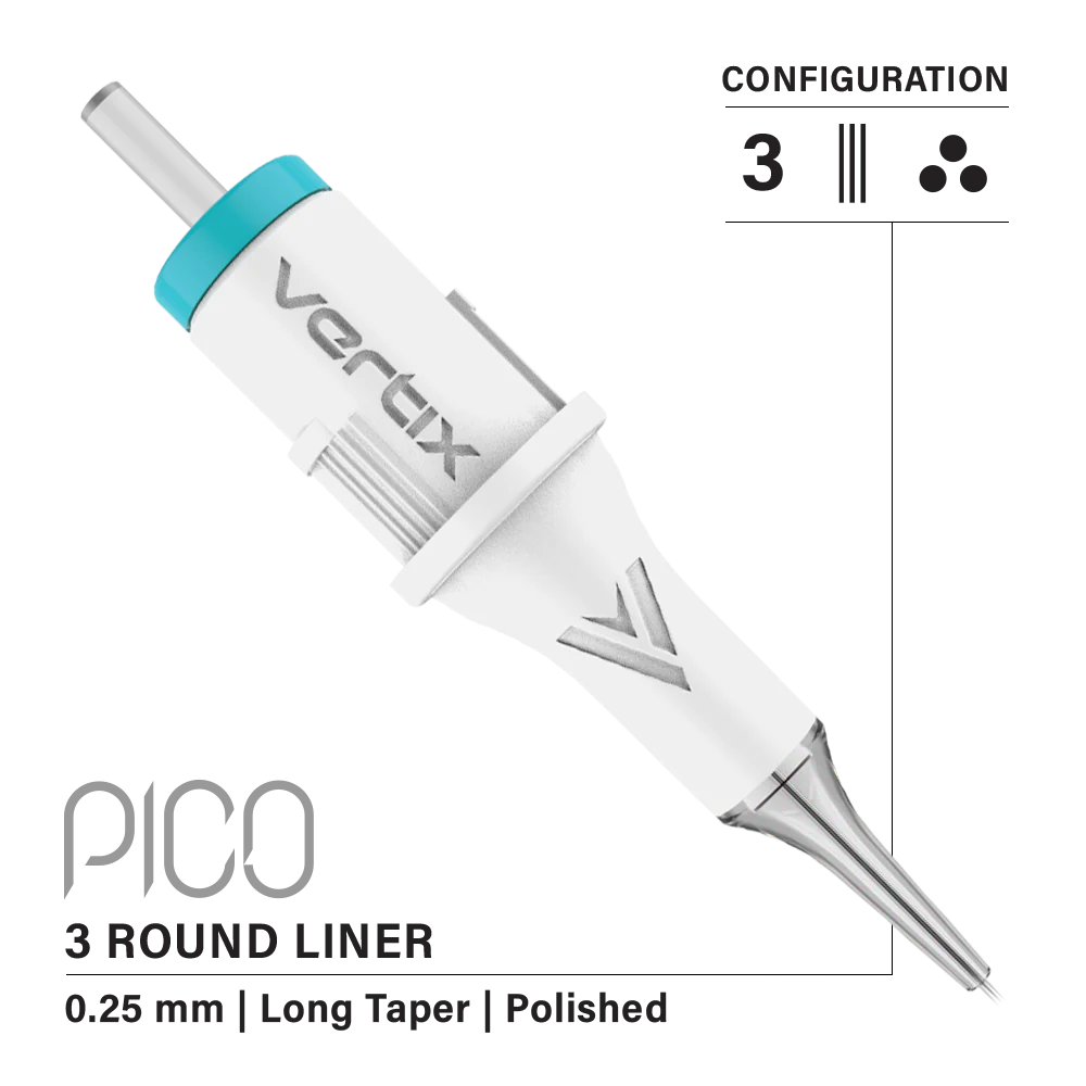 Vertix Pico PMU Membrane Cartridge Needles — Box of 20 - Image 9