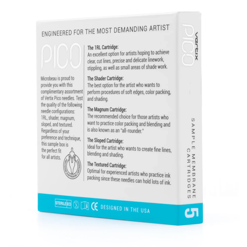 Vertix Pico PMU Membrane Cartridge Needles — Sample Pack of 5 - Image 2