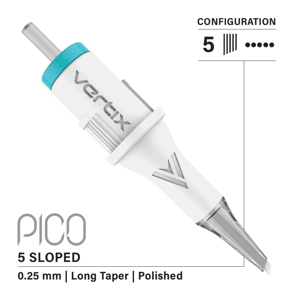 Vertix Pico PMU Membrane Cartridge Needles — Shaders — Box of 20 - Image 3