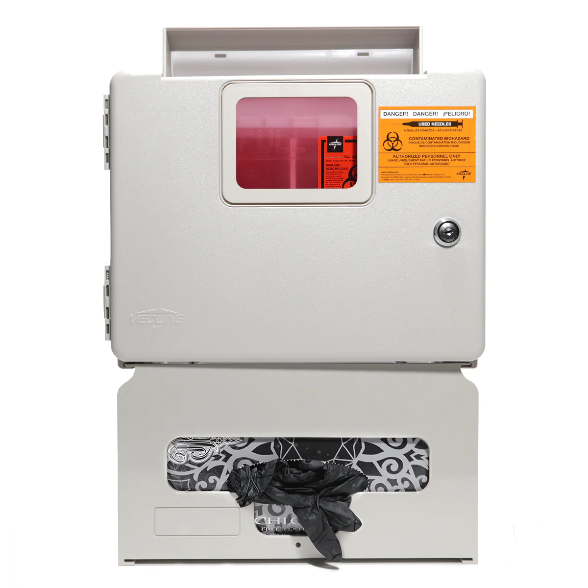 Wall Mount Sharps System w/Glove Holder - Image 2