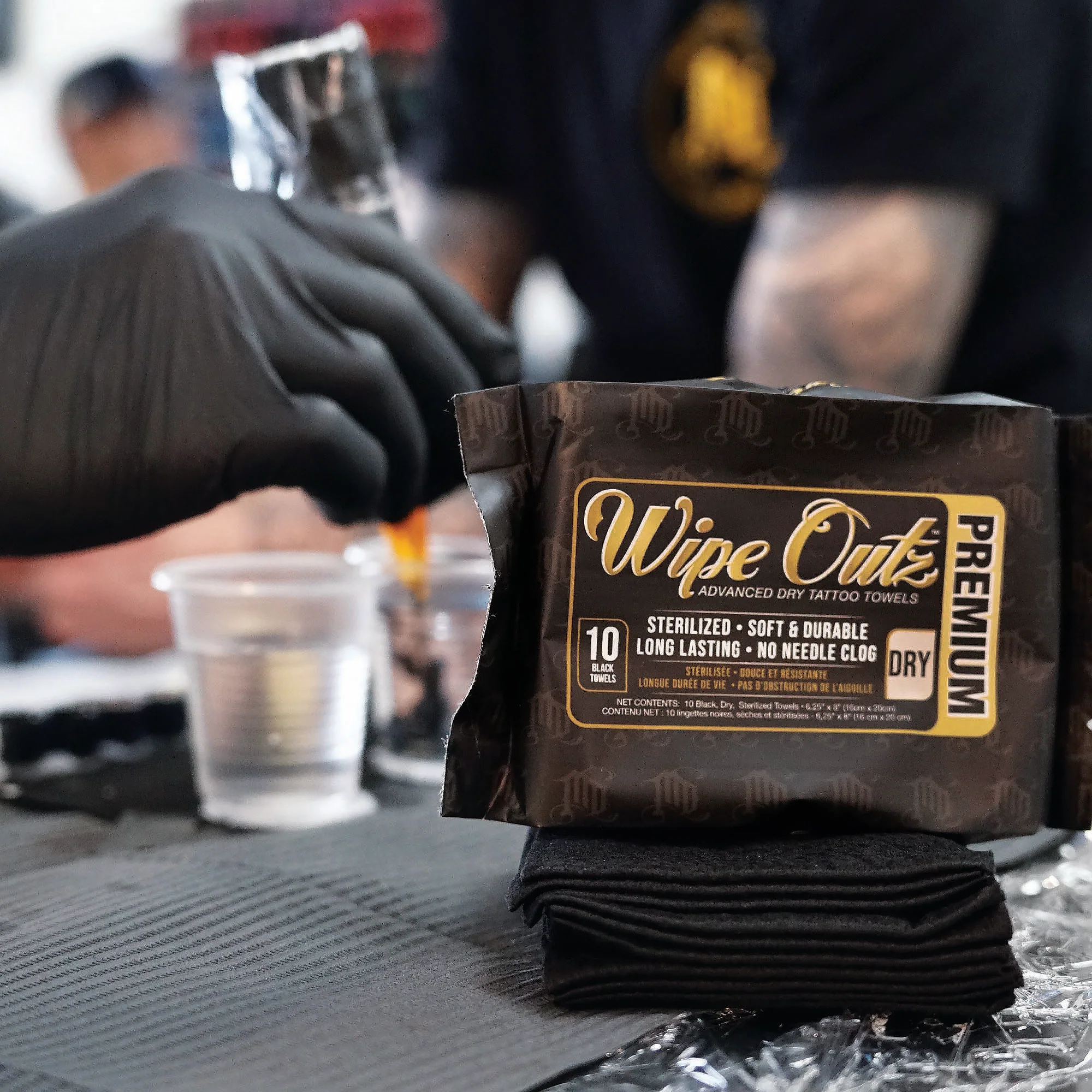 Wipe Outz Black Tattoo Towels — Pack of 10 - Image 4