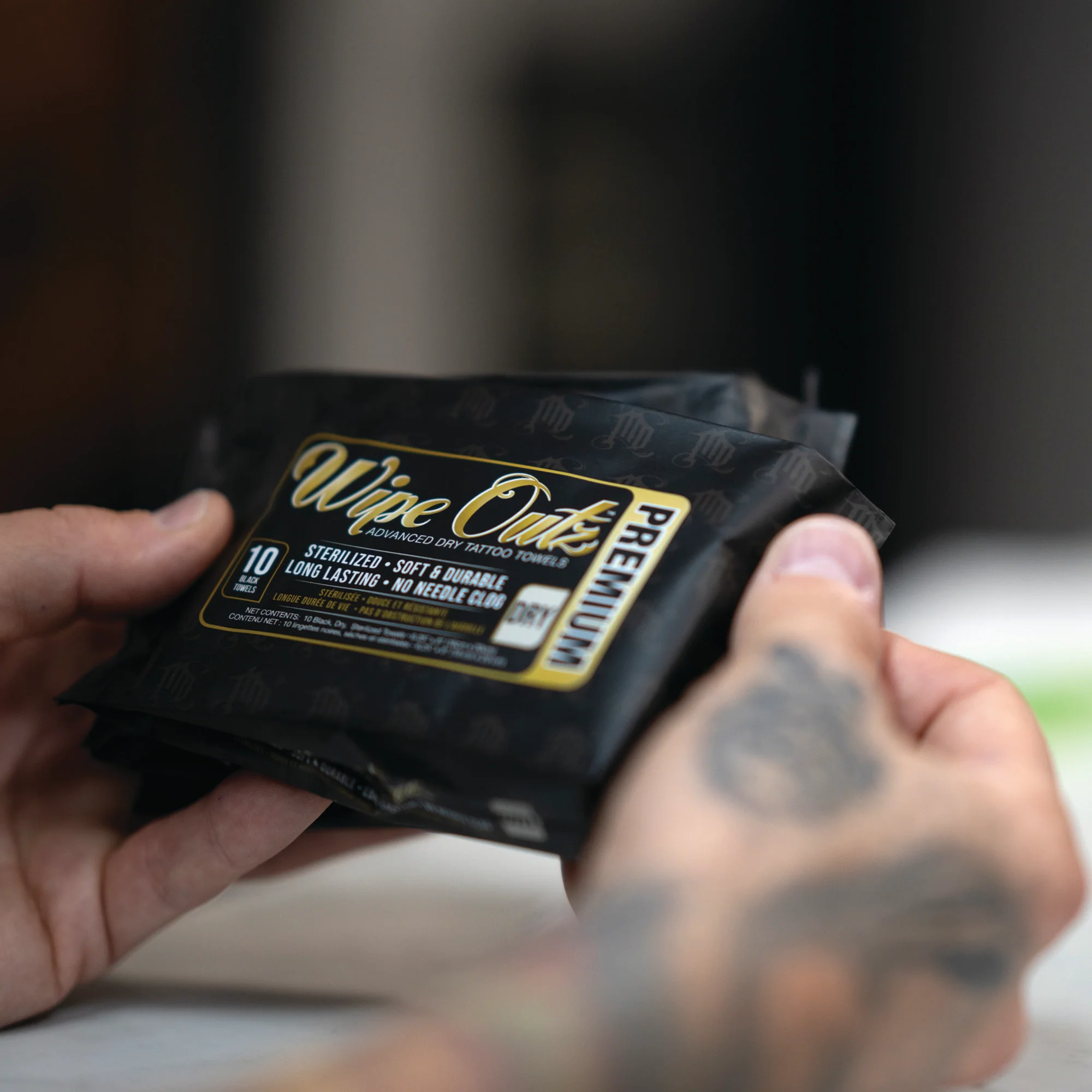 Wipe Outz Black Tattoo Towels — Pack of 10 - Image 5