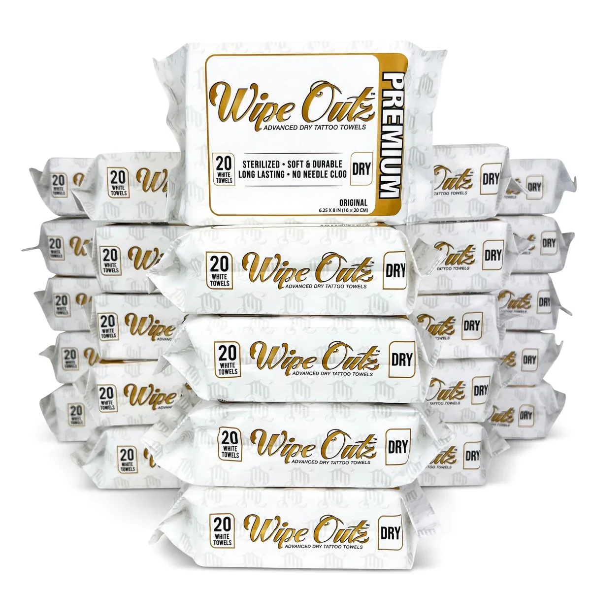Wipe Outz Premium Dry White Tattoo Towels - Image 6