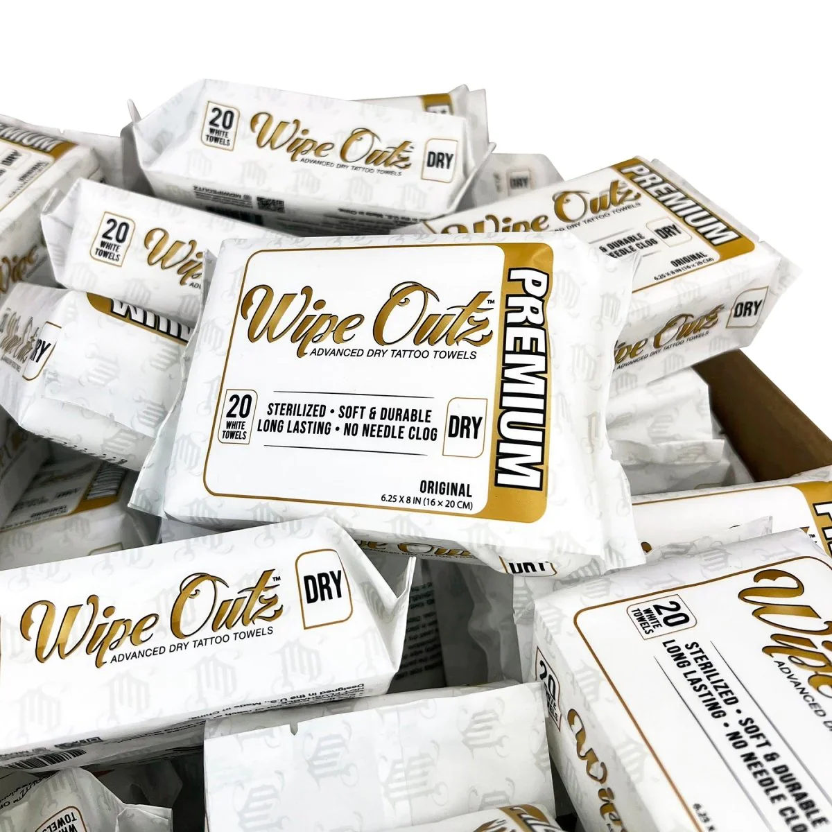 Wipe Outz Premium Dry White Tattoo Towels - Image 8