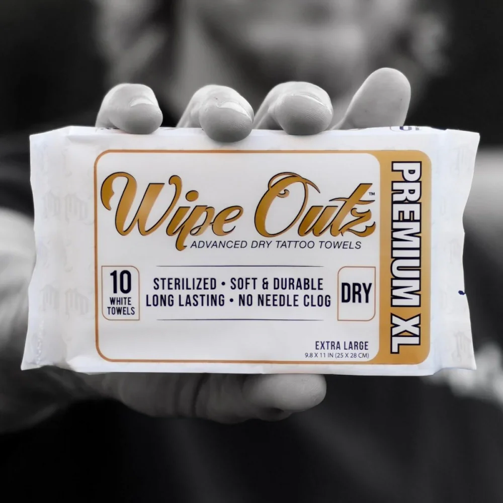 Wipe Outz Premium XL Dry White Tattoo Towels - Image 4