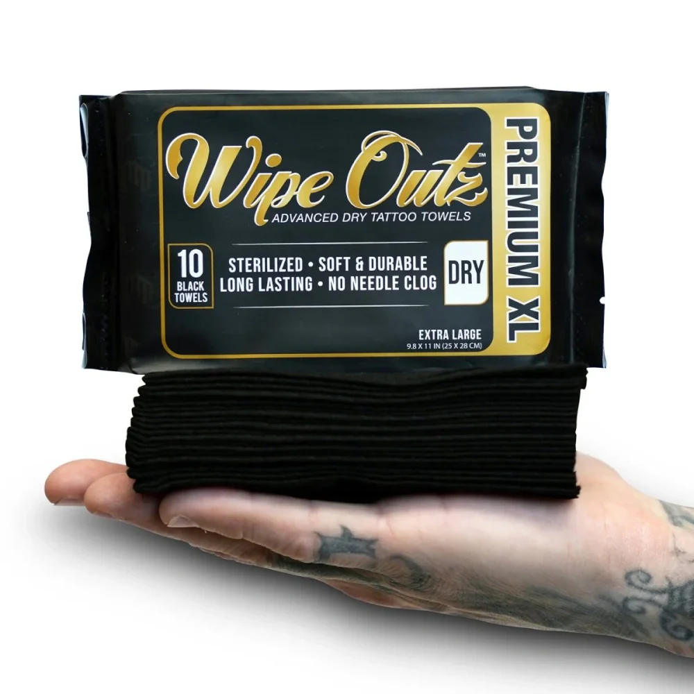 Wipe Outz XL Dry Black Tattoo Towels - Image 5