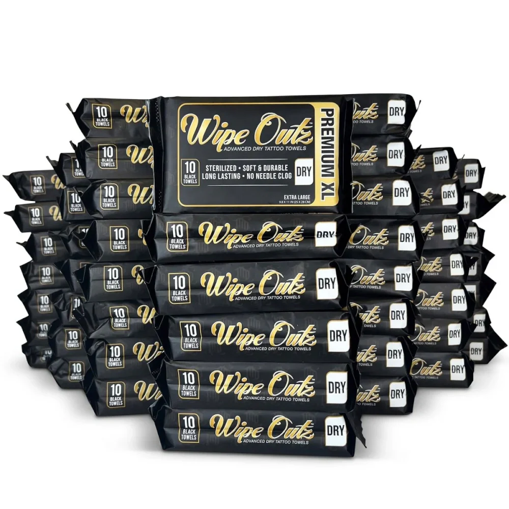 Wipe Outz XL Dry Black Tattoo Towels - Image 8