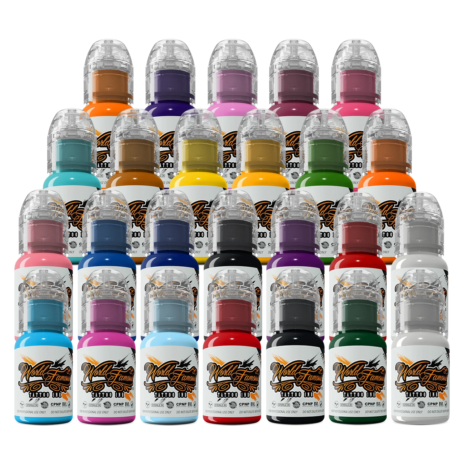 World Famous 25 color bottle set — 1oz