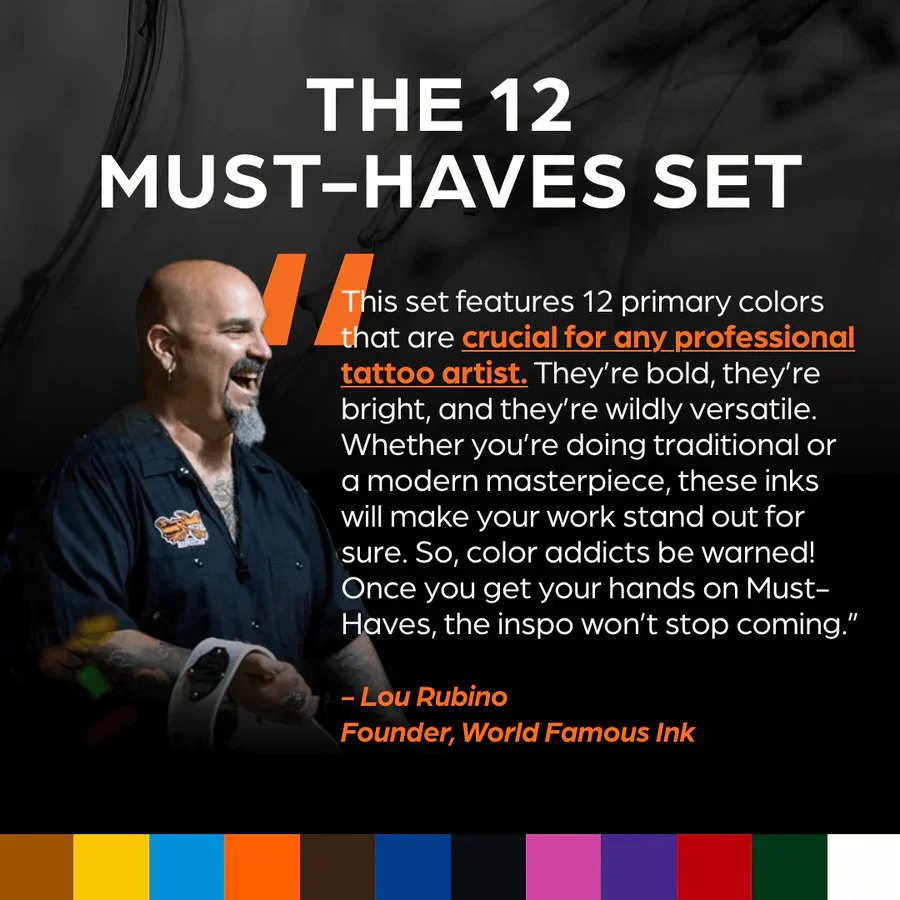 World Famous Must-Haves 12 Bottle Ink Set — World Famous Ink — 1/2oz - Image 3
