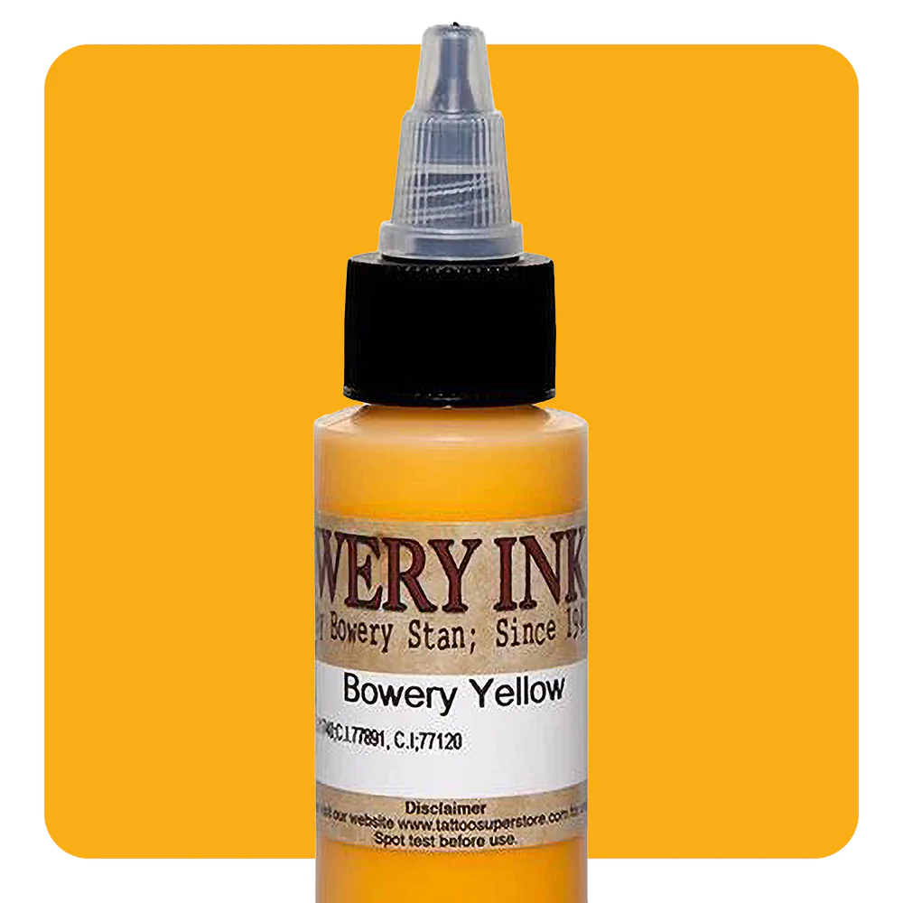 Yellow — Bowery Artist Series — Intenze Tattoo Ink — 1oz Bottle