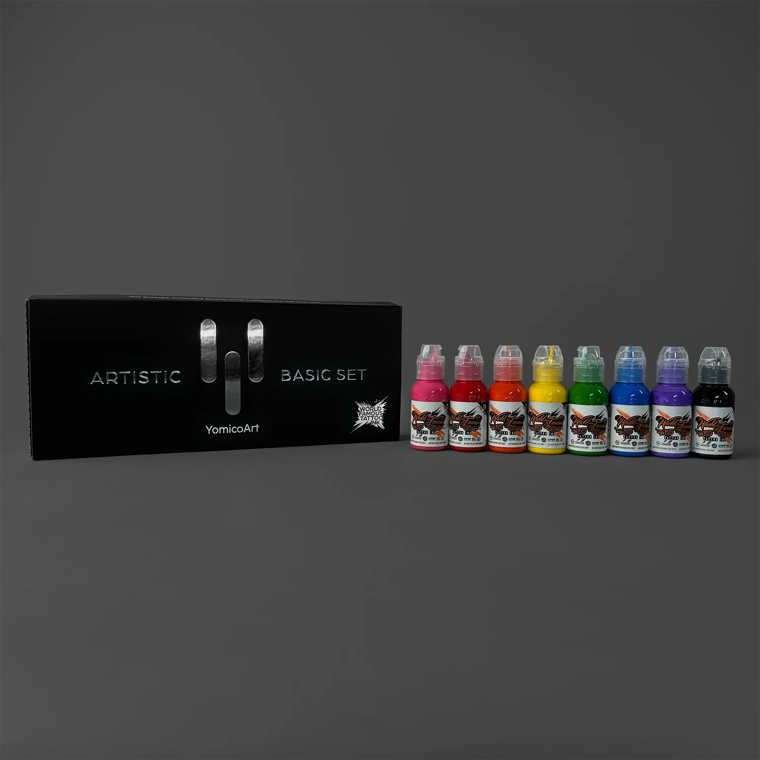 Yomico Moreno Artistic Basic Set — World Famous Tattoo Ink — 1oz - Image 3
