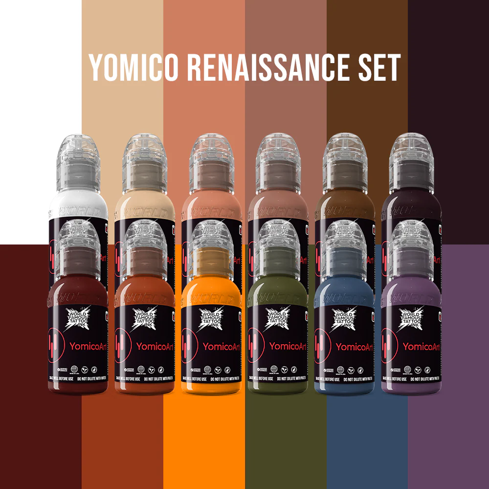 Yomico Moreno Renaissance Set — World Famous Tattoo Ink — 1oz - Image 2
