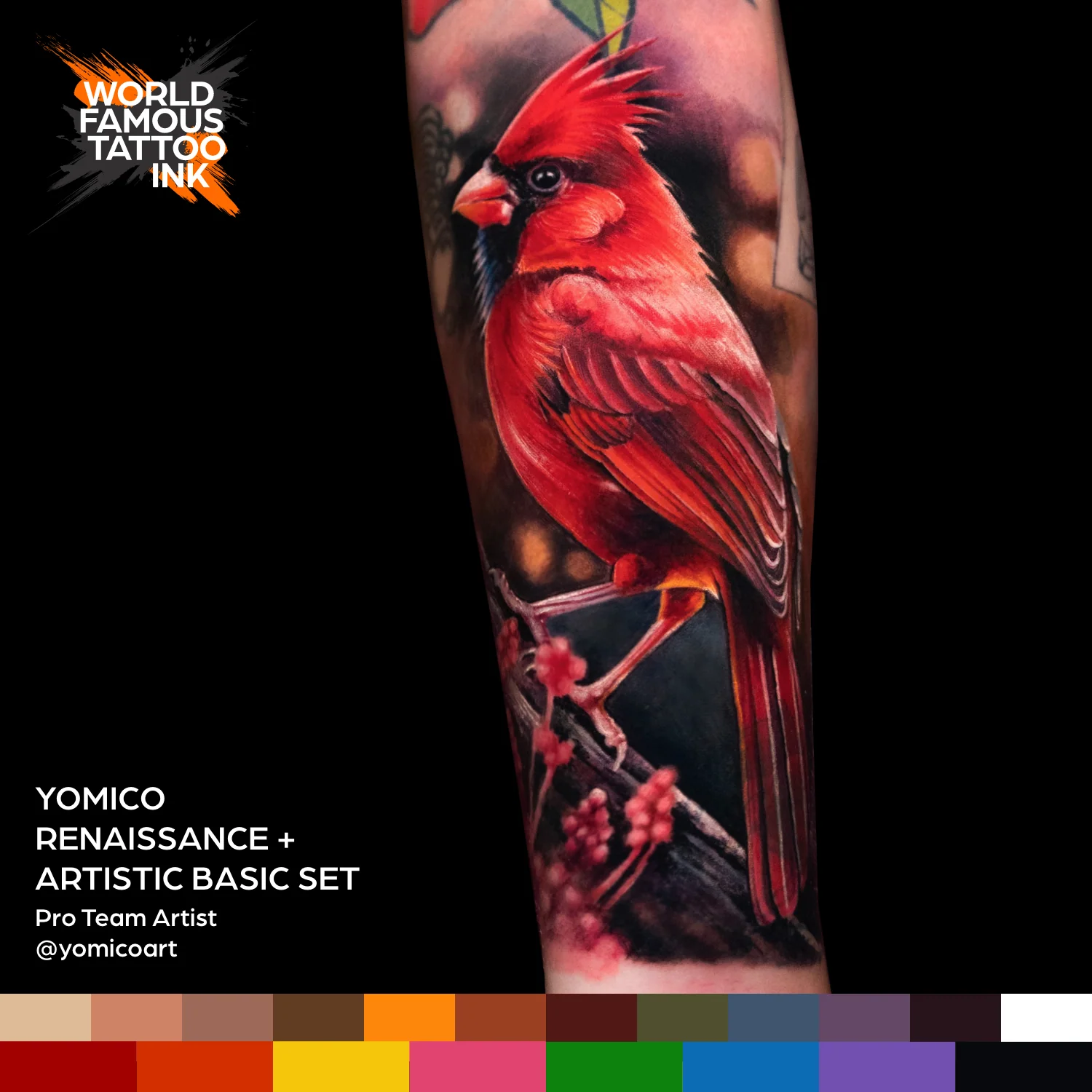 Yomico Moreno Renaissance Set — World Famous Tattoo Ink — 1oz - Image 5