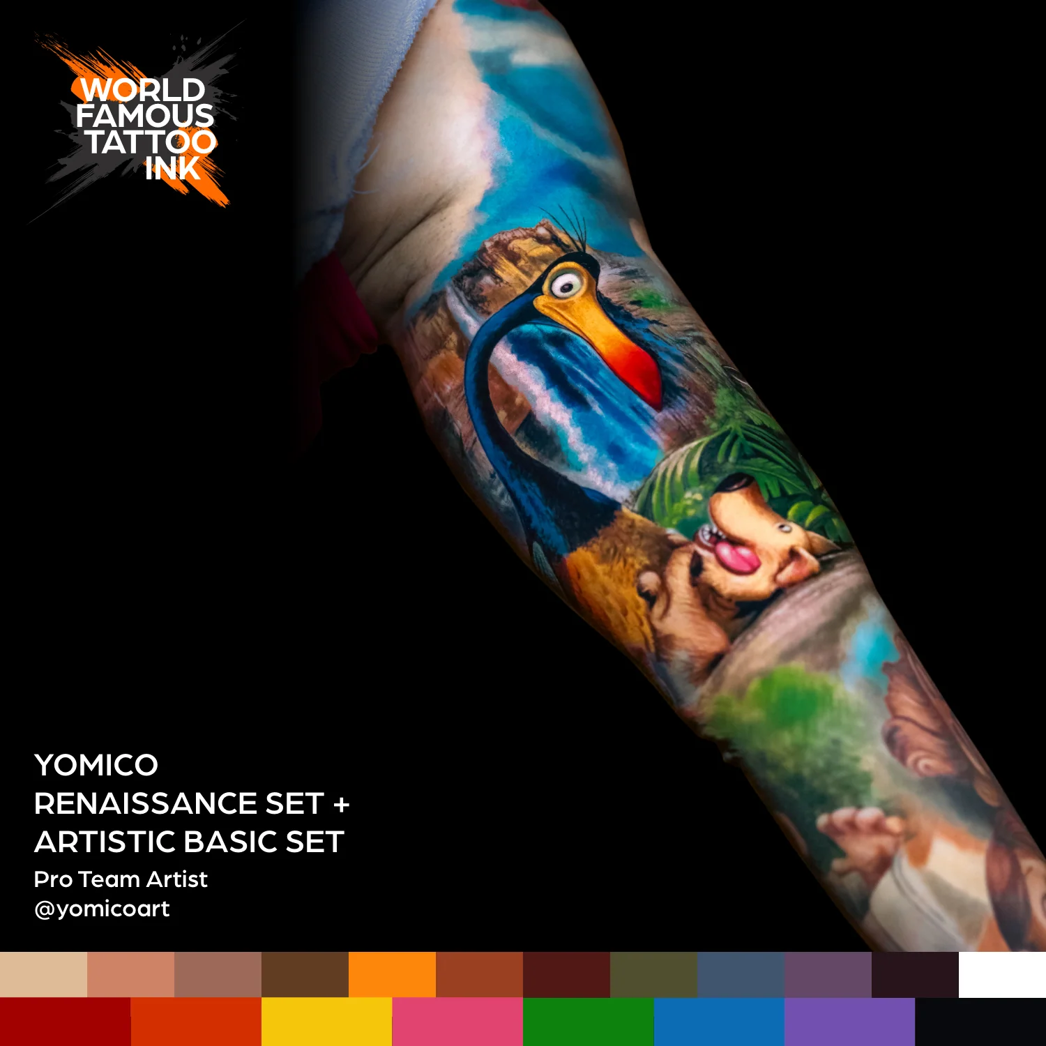 Yomico Moreno Renaissance Set — World Famous Tattoo Ink — 1oz - Image 7