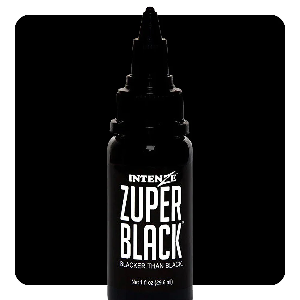 Zuper Black — Intenze Tattoo Ink — 1oz Bottle